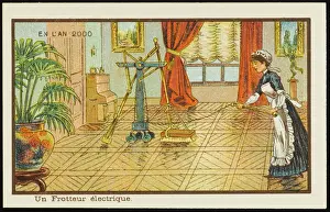 House Work Prints: Futuristic floor polishing machine