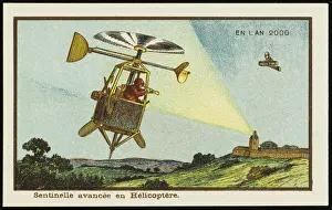 Sentinel Prints: Futuristic helicopter sentinel