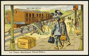 Velocity Prints: Futuristic train travel, Paris to Peking