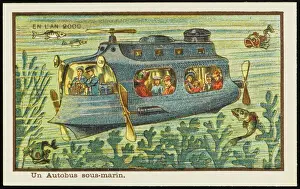 Under Water Prints: Futuristic underwater bus