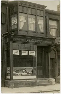 Confectionery Prints: G Collins - Confectioner - Refreshment Room & Cyclists Rest