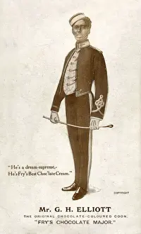 Chocolate Prints: G H Elliott, singer of the song, Frys Chocolate Major