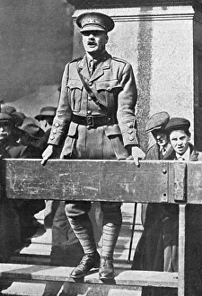 Rally Prints: G. L. Jessop making recruitment speech in Manchester, WW1