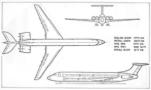 A GA of the BAC double-deck Super VC10 project