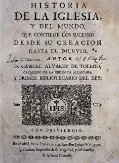 Alvarez Gallery: Gabriel Alvarez de Toledo (1662-1714). Spanish poet. Histor
