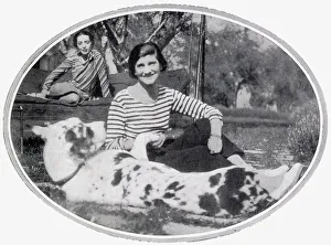 Riviera Prints: Gabrielle Coco Chanel pictured at her villa