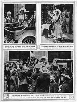Tricolour Prints: Gaby Deslys, French Flag Day, WW1