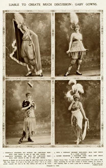 Designer Collection: Gaby Deslys and her gowns by Drian 1913