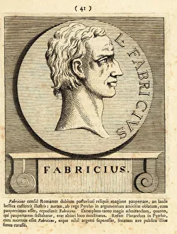 Gods And Heroes Prints: Gaius Fabricius Luscinus Monocularis, the one-eyed