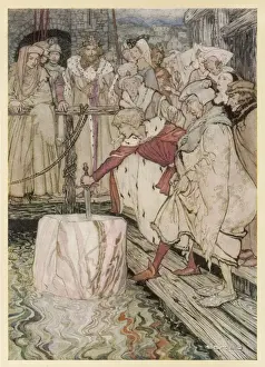 Draws Prints: Galahad and Sword