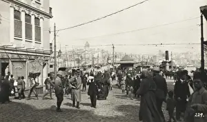 Steam Boat Prints: Galata Bridge - Constantinople
