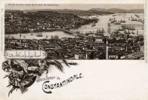 Galata Bridge (Eminonu and Galata) from Beyazit Tower