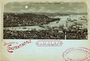 Galata Bridge (Eminonu and Galata) from Beyazit Tower