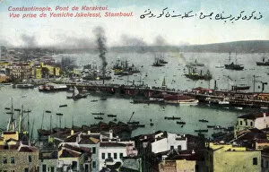 Fruchtermann Collection: The Galata Bridge and entrance to the Golden Horn - Istanbul, Turkey