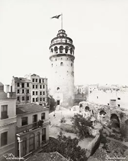 Galata Collection: Galata Tower, Constantinople, Istanbul, Turkey