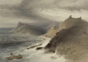 Lithographs Gallery: The Gale off the Port of Balaklava. 14 Nov 1854