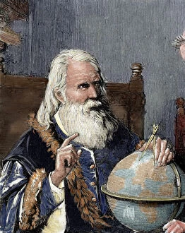 Compass Collection: Galileo Galilei (1564-1642). Physicist, Italian mathematicia