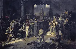 GALLAIT, Louis (1810-1887). The Plague of Tournai