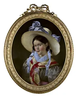 Tournai Prints: GALLAIT, Louis (1810-1887). Portrait of Charlotte