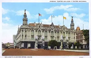 Cuba Prints: Gallegos Club and Opera House, Havana, Cuba