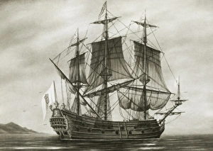Galleon Saint Lucia. 17th century Galleon Saint Lucia. 17th century