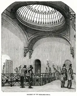 Euston Prints: Gallery of the booking-office, Euston Railway Station