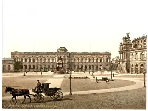 Alt Stadt Prints: Gallery and Theatre, Altstadt, Dresden, Saxony, Germany