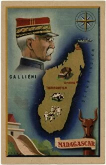 Madagascan Collection: Gallieni, Colonial Administrator and Island of Madagascar