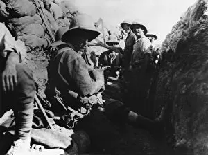Division Gallery: Gallipoli trench WWI