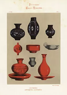 Gallo-Roman glazed pottery