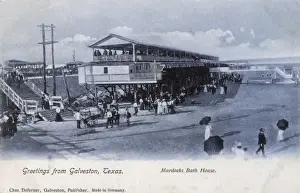 Texan Prints: Galveston, Texas, USA - Murdocks Bath House