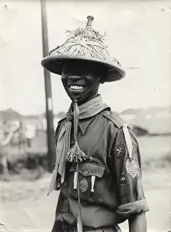 Coolie Prints: Gambian scout at World Jamboree, Warwickshire