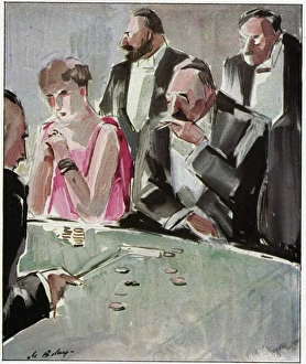 Images Dated 12th August 2016: Serious Gamblers 1933