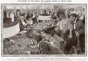 Magnet Prints: Gambling Room at Monte Carlo 1908