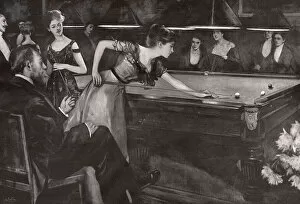 Billiards Collection: Game of Billiards 1901