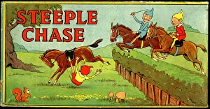 Steeple Gallery: Game box lid, Steeple Chase
