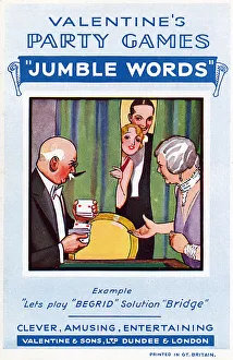 Images Dated 9th April 2018: GAME / JUMBLE WORDS 1930S