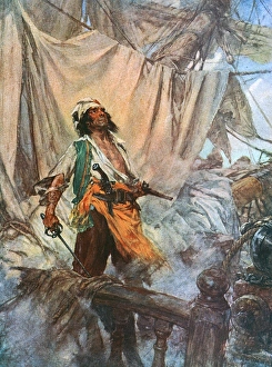 Images Dated 3rd November 2016: Game to the Last - pirate on a ship