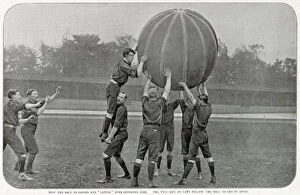 A game of pushball between Anerley and Crystal Palace at the Crystal Palace sports