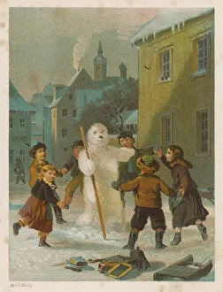 Winter Scenes Gallery: Game / Winter / Snowman 1870