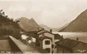 Lugano Prints: Gandria, Lake Lugano, Switzerland