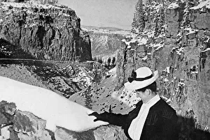 Yellowstone Prints: Gap of the Golden Gate Yellowstone Park USA early 1900s