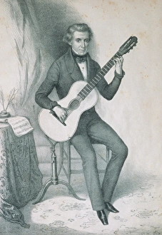 Garcia Aguado, Dionisio (1784-1849). Spanish guitarist and c Garcia Aguado, Dionisio (1784-1849). Spanish guitarist and c