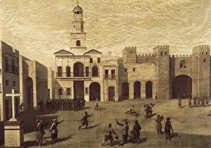 Garcia Prints: GARCIA, J. (16th century). View of San Juan de