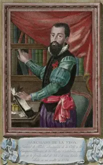 Santiago Prints: Garcilaso de la Vega (1501-1536). Spanish soldier and poet
