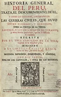 Garcilaso Collection: GARCILASO DE LA VEGA, called el Inca (1539-1616)