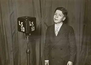 Microphone Prints: Gardelito, boy singer, Argentina, South America