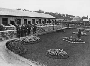Images Dated 21st October 2011: Garden at an Allied army camp, Etaples, France, WW1