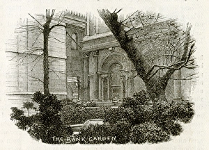 Banking Gallery: Garden of the Bank of England, City of London