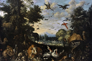 Images Dated 5th October 2014: The Garden of Eden, 1618, by Roelandt Savery (1576-1639)